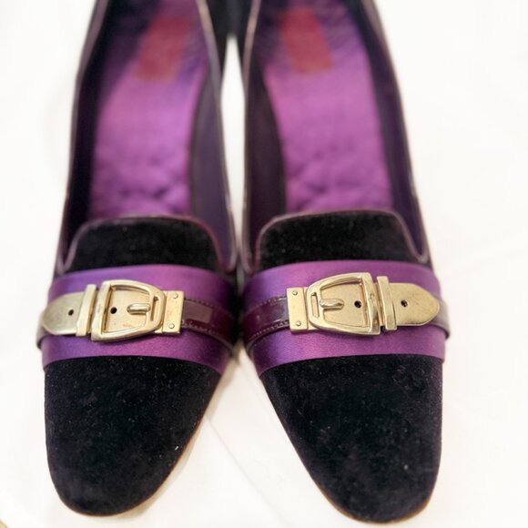 Gucci Purple Velvet Pumps sz 10 - Picture 13 of 13